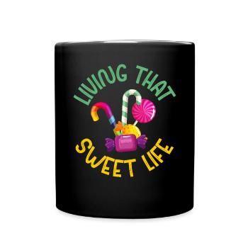 Candy Gift - Tasse einfarbig - Schwarz - Vorne