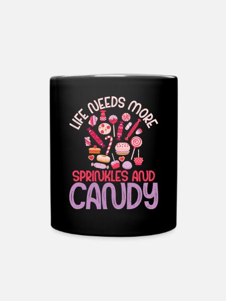 Candy Gift - Tasse einfarbig - Schwarz