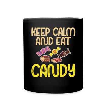Candy Gift - Tasse einfarbig - Schwarz - Vorne