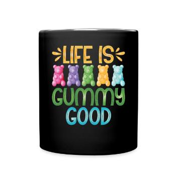 Candy Gift - Tasse einfarbig - Schwarz - Vorne