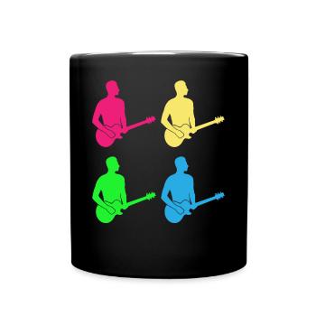 Colorful Guitarists Harmony Gift Shirt - Full Colour Mug - black - Front