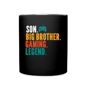 Big Brother Video Gamer New Brother Gaming - Mug uni - noir - Devant