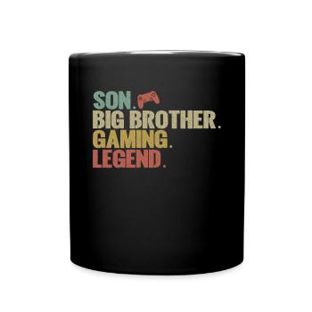 Big Brother Video Gamer New Brother Gaming - Mug uni - noir - Devant