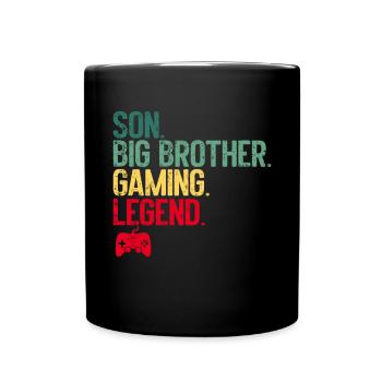 Big Brother Video Gamer New Brother Gaming - Mug uni - noir - Devant