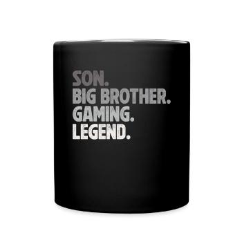 Big Brother Video Gamer New Brother Gaming - Mug uni - noir - Devant