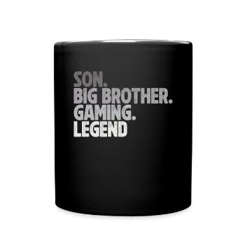 Big Brother Video Gamer New Brother Gaming - Mug uni - noir - Devant