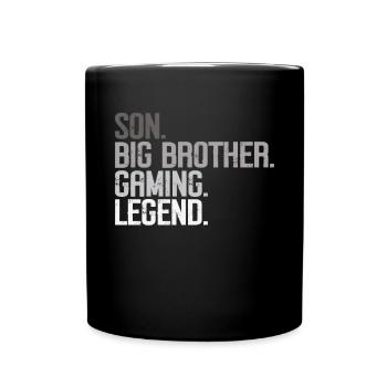 Big Brother Video Gamer New Brother Gaming - Mug uni - noir - Devant