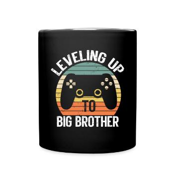 Big Brother Video Gamer New Brother Gaming - Full Colour Mug - black - Front