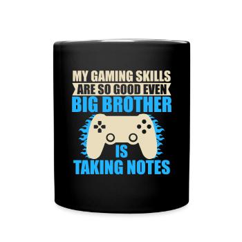 Big Brother Video Gamer New Brother Gaming - Mug uni - noir - Devant