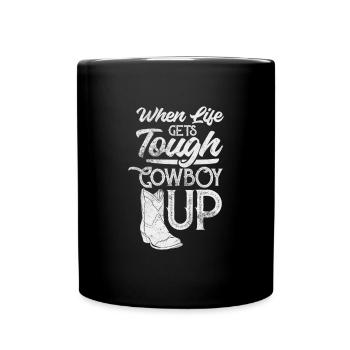Cow-boy - Mug uni - noir - Devant