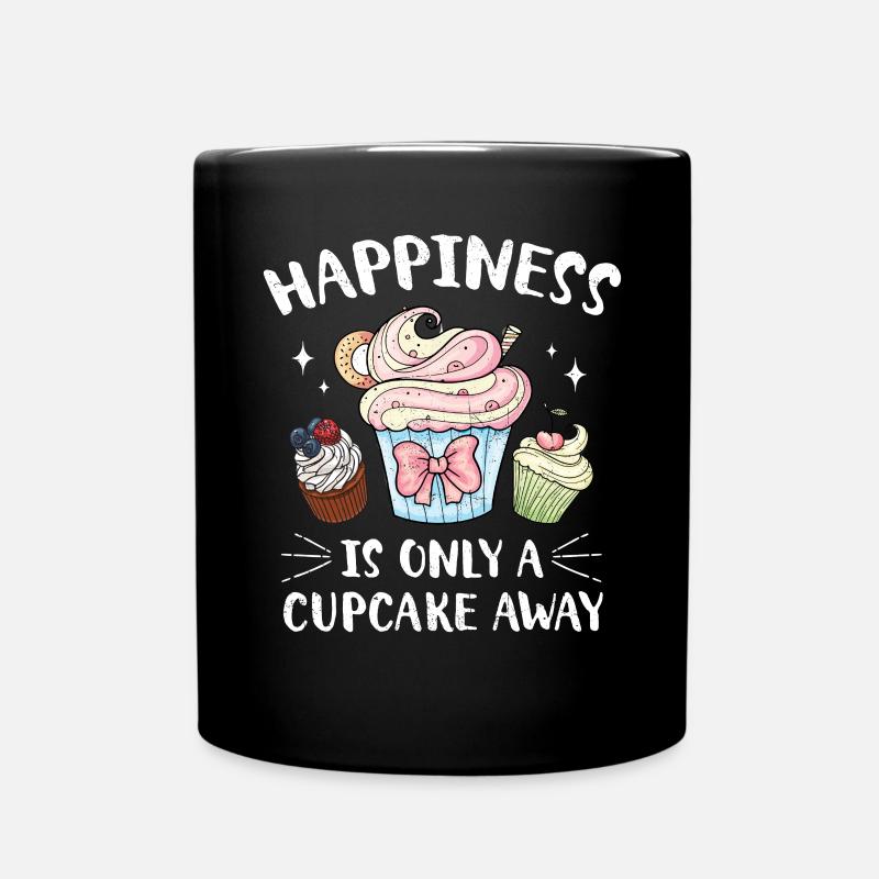 Cupcake - Tasse einfarbig - Schwarz