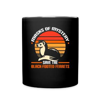 Endangered Species Black Footed Ferret Animal - Full Colour Mug - black - Front