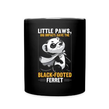 Endangered Species Black Footed Ferret Animal - Full Colour Mug - black - Front