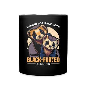 Endangered Species Black Footed Ferret Animal - Full Colour Mug - black - Front