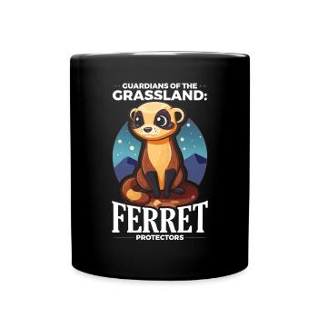 Endangered Species Black Footed Ferret Animal - Full Colour Mug - black - Front