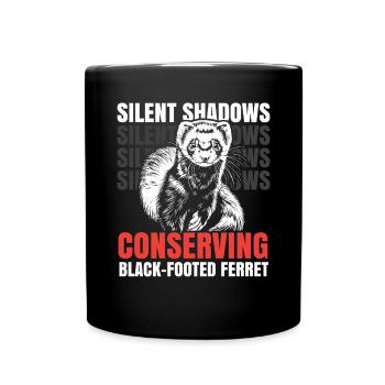Endangered Species Black Footed Ferret Animal - Full Colour Mug - black - Front