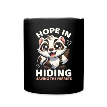 Endangered Species Black Footed Ferret Animal - Full Colour Mug - black - Front