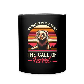 Endangered Species Black Footed Ferret Animal - Full Colour Mug - black - Front