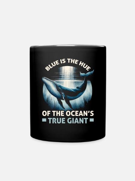 Espèces en voie de disparition Droits des animaux des rorquals bleus - Mug uni - noir