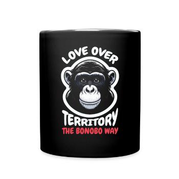 Espèce en voie de disparition, bonobo, militant des droits des animaux - Mug uni - noir - Devant