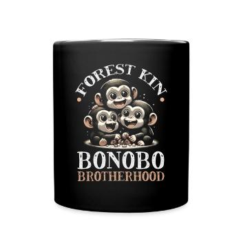 Espèce en voie de disparition, bonobo, militant des droits des animaux - Mug uni - noir - Devant