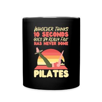 Instructeur de Pilates Professeur Retro - Mug uni - noir - Devant
