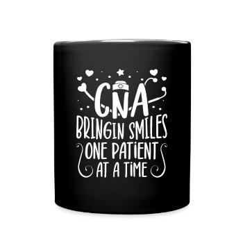 CNA Nursing Quotes Certified Nurse Assistant Gifts - Tasse einfarbig - Schwarz - Vorne