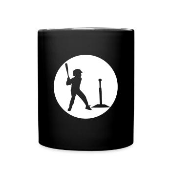Tee-ball kids - Tee ball player kid - Tasse einfarbig - Schwarz - Vorne