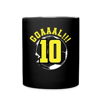 10e anniversaire 10 ans Football Joueur de football - Mug uni - noir - Devant