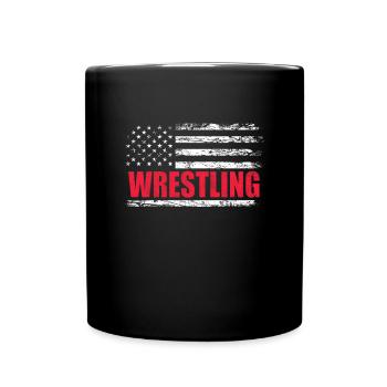 Wrestling Wrestler Fight Wrestling Ringer Gift - Full Colour Mug - black - Front