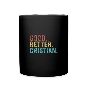 Les mecs cool s’appellent cristian - Mug uni - noir - Devant