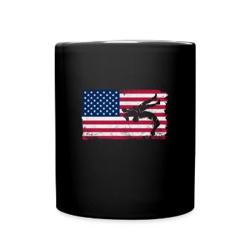 Wrestling - Tasse einfarbig - Schwarz - Vorne