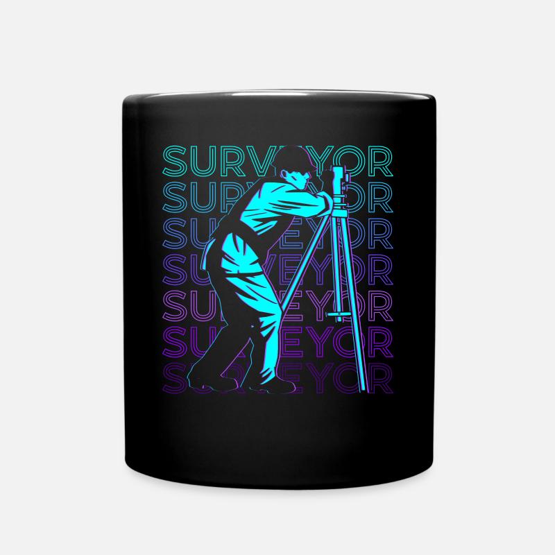 Arpenteur Rétro - Mug uni - noir