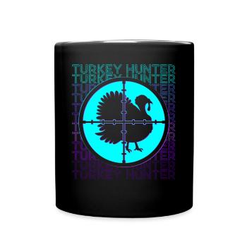 Chasseur de dinde Chasse à la dinde rétro - Mug uni - noir - Devant