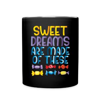 Candy Gift - Tasse einfarbig - Schwarz - Vorne