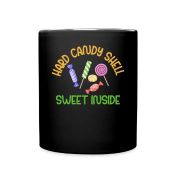 Candy Gift - Tasse einfarbig - Schwarz - Vorne