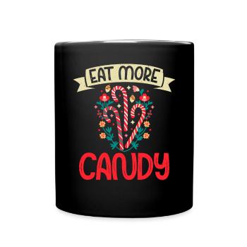 Candy Gift - Tasse einfarbig - Schwarz - Vorne