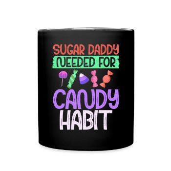 Candy Gift - Tasse einfarbig - Schwarz - Vorne
