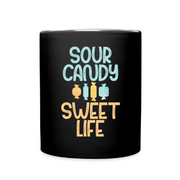Candy Gift - Tasse einfarbig - Schwarz - Vorne