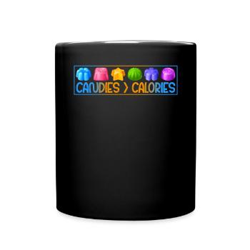 Candy Gift - Tasse einfarbig - Schwarz - Vorne