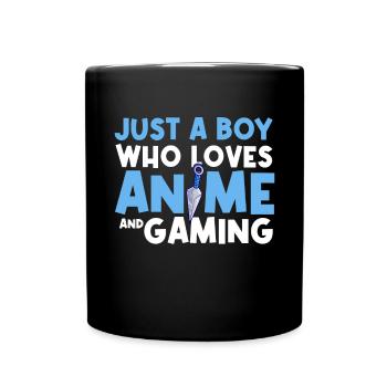 Anime Gaming Otaku Manga Kawaii Japan - Full Colour Mug - black - Front