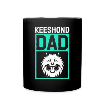 Keeshond papa Wolfspitz chien papa cadeau - Mug uni - noir - Devant