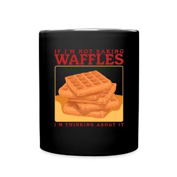 Waffles Waffle Lover Waffle Gift - Full Colour Mug - black - Front