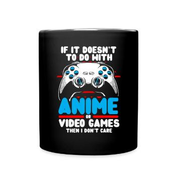 Anime Gaming Otaku Manga Kawaii Japan - Full Colour Mug - black - Front