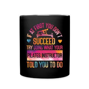 Pilates Instructor Teacher - Tasse einfarbig - Schwarz - Vorne