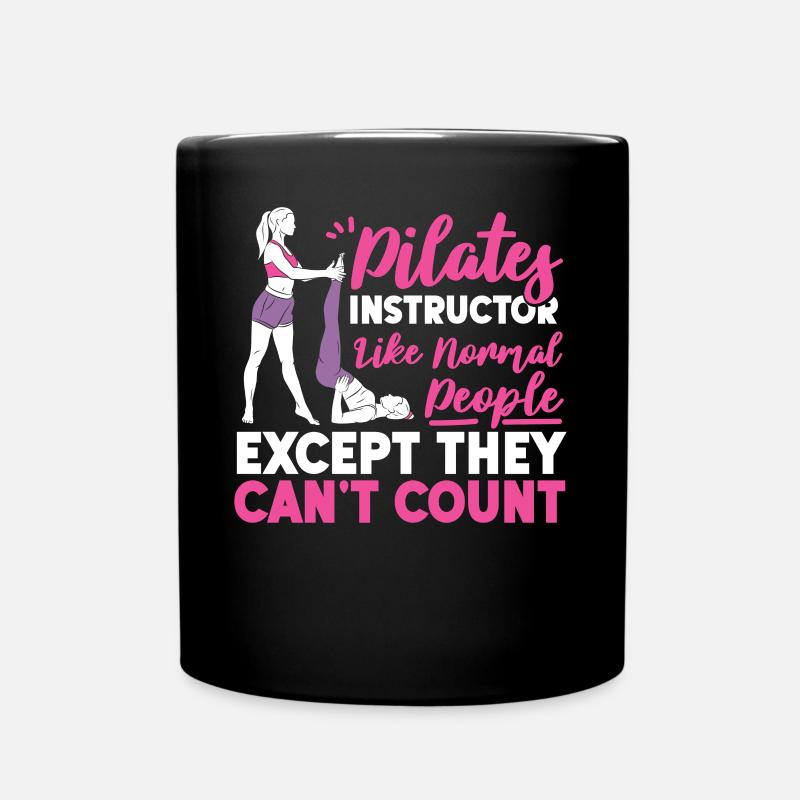 Pilates Instructor Teacher Pilates - Full Colour Mug - black