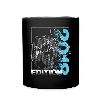 Limited Edition 2018 Limited Edition Fußball - Tasse einfarbig - Schwarz - Vorne