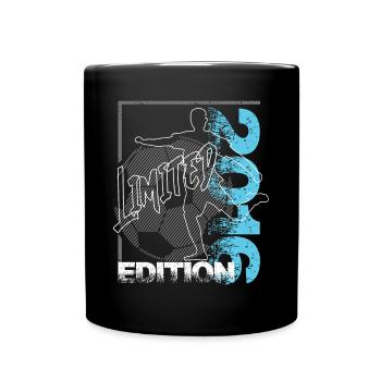 Limited Edition 2016 Limited Edition Fußball - Tasse einfarbig - Schwarz - Vorne