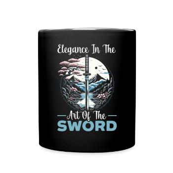 Feudal Japan Culture Japanese Kanji History - Full Colour Mug - black - Front