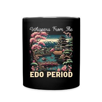 Feudal Japan Culture Japanese Kanji History - Full Colour Mug - black - Front